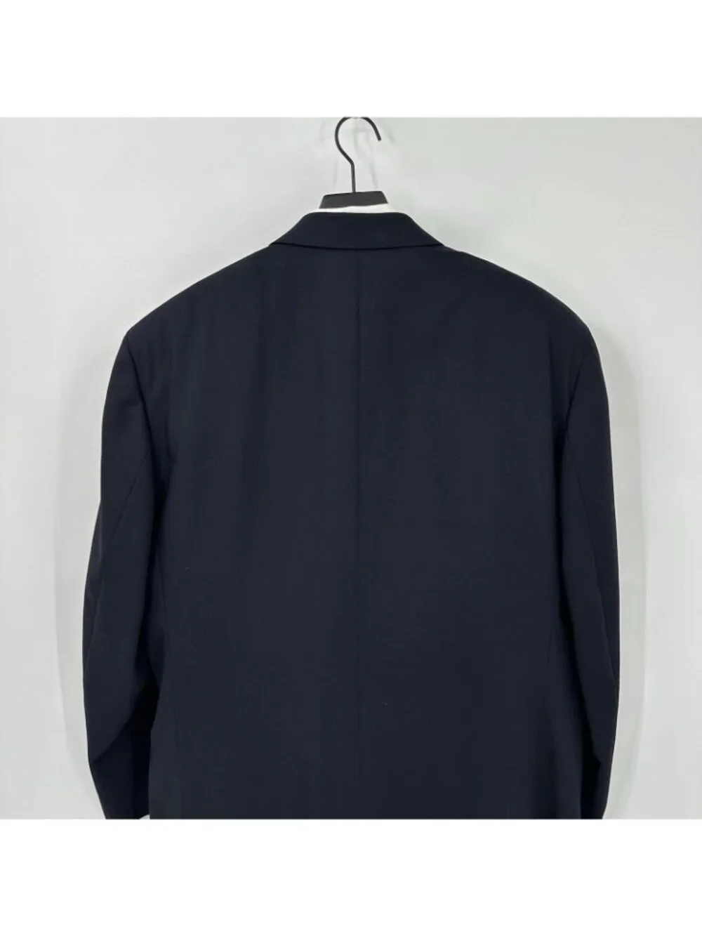 vintage 90s SAMUELSOHN jacket blazer sport coat blue 46L wool cashmere business